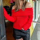 Lumiere - Off Shoulder Sweater