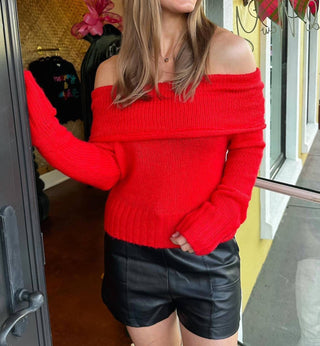 Lumiere - Off Shoulder Sweater