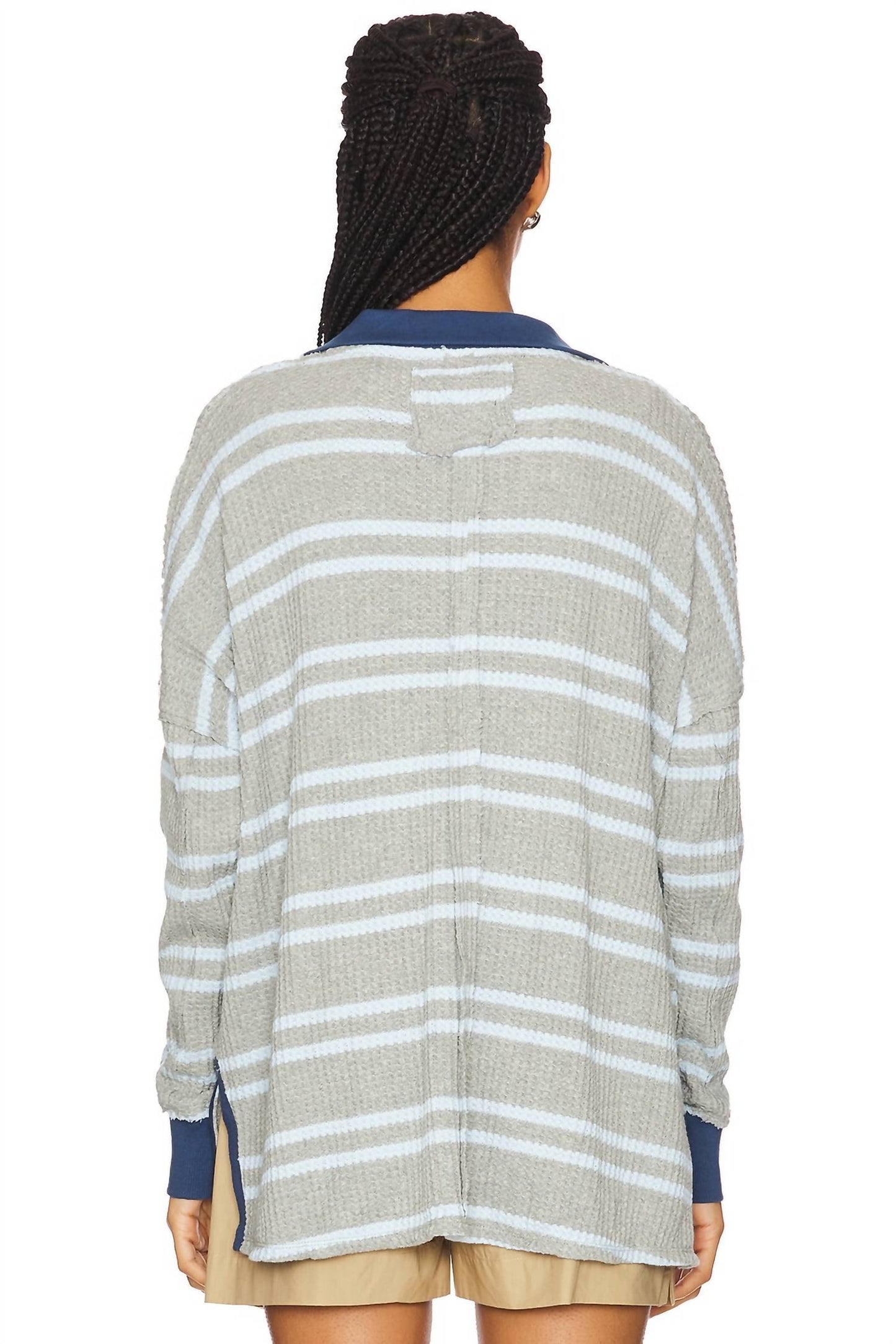 Free People - Striped Travis Polo Top