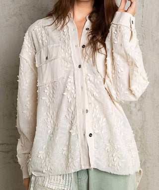 Pol - Embroidered Texture Jacket