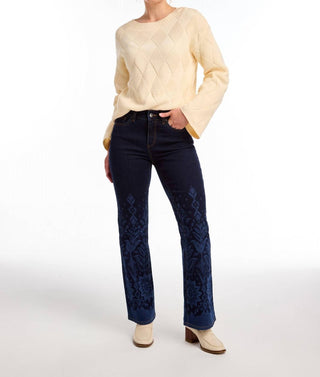 Fdj - Olivia Artist's Print Flare Leg Jean