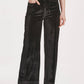 Another Love - Anahi Velvet Flare Leg Cropped Pants