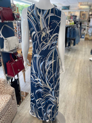 Ariella - Women's Printed Twist Front Maxi Dress