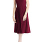 Dessy Collection Multi-Way Loop Fit & Flare Dress in Cabernet, Size Medium