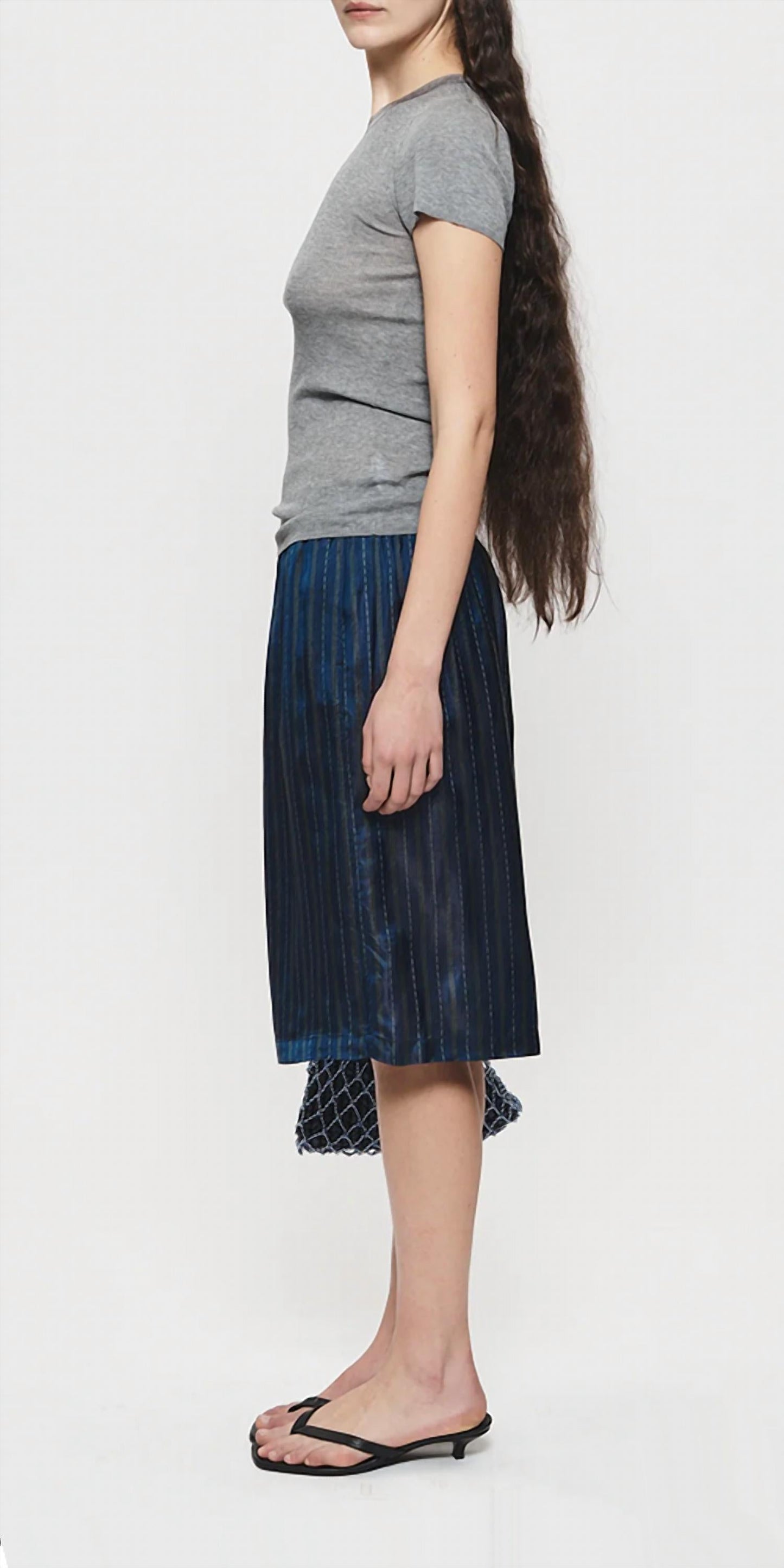 6397 - Women's B-ball Short Iridescent Stripe