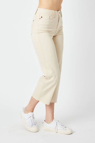 Judy Blue - HIGH WAIST CROP WIDE LEG JEAN