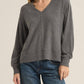 Z Supply - Wilder Cloud V-Neck Long Sleeve Top