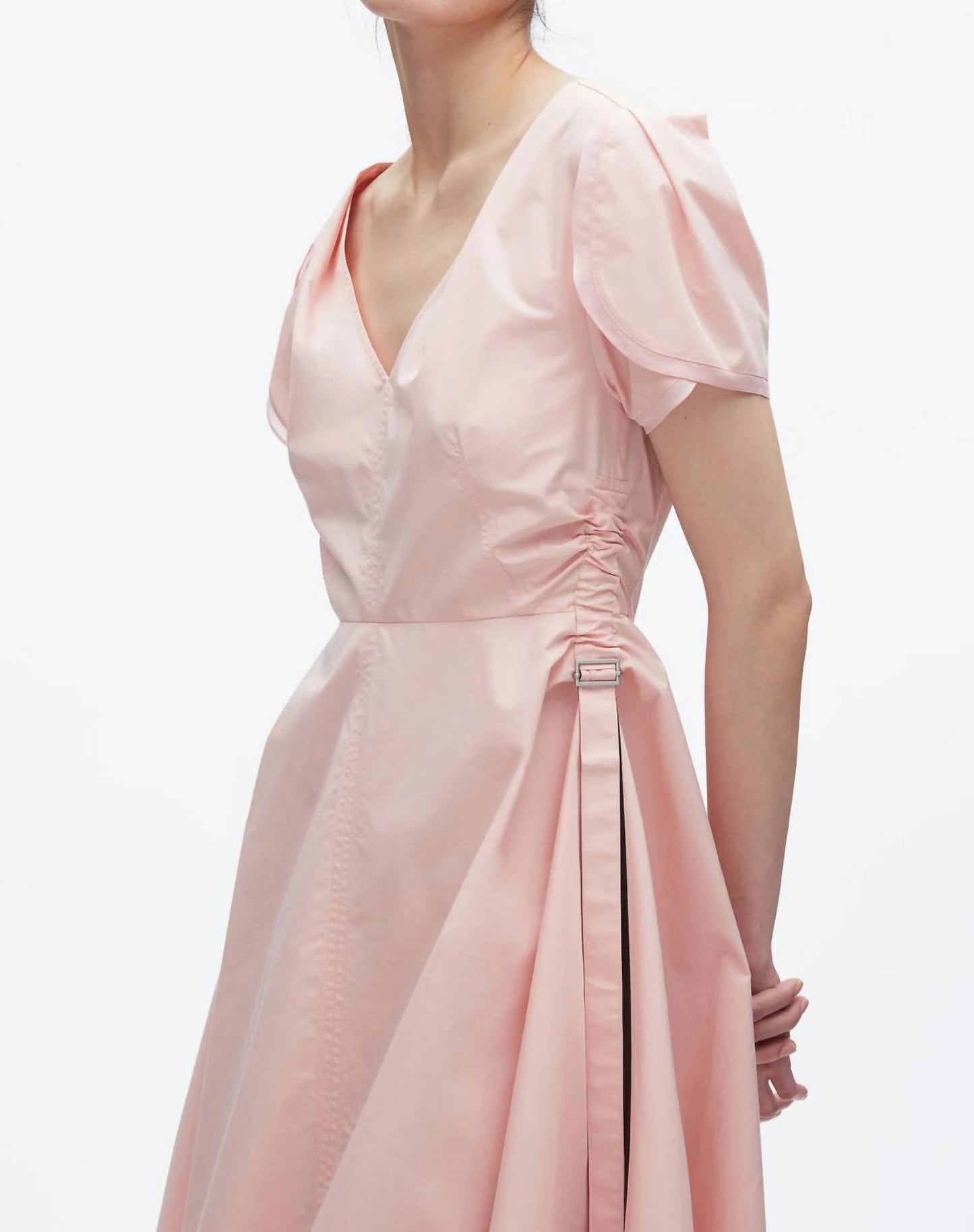 3.1 Phillip Lim - Tulip Sleeve V Neck Midi Dress