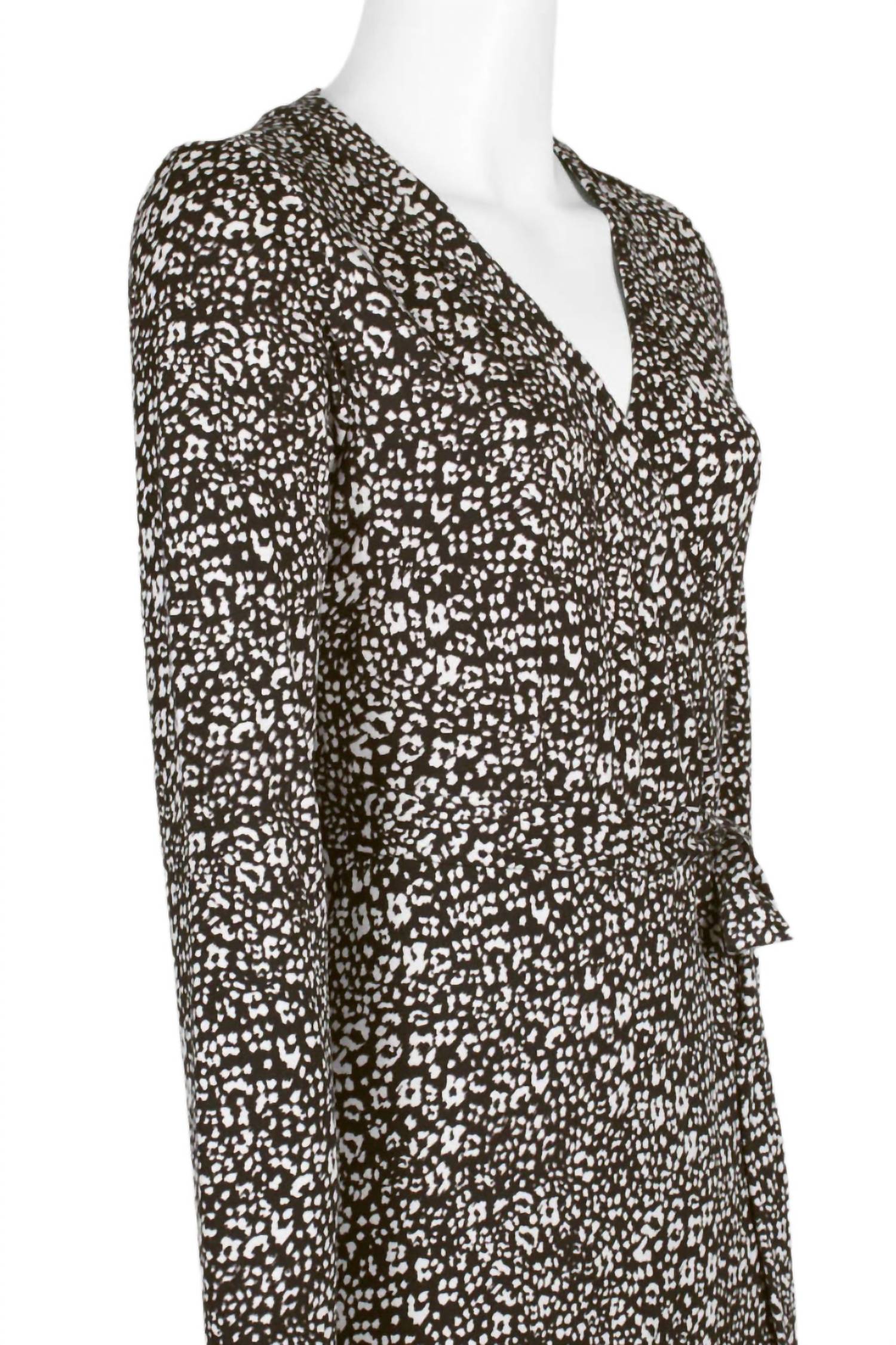 Adrianna Papell - Women's Long Sleeve Tie Side Wrap Dress