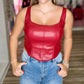 Buddylove - Coco Vegan Leather Corset Top