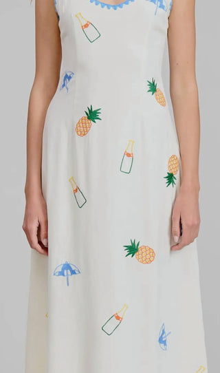 Flat White - Pineapple Brunch Dress