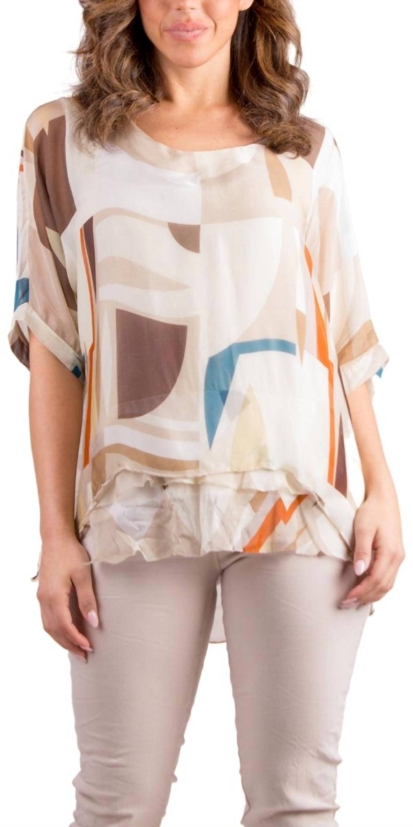 Gigi Moda - Carmelina Graphic Silk Kaftan
