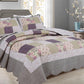 3-Piece Cotton Blend Reversible Quilt Set