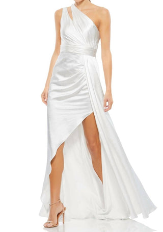 Mac Duggal - One Shoulder Cut Out Charmeuse Gown