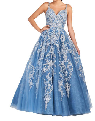 Colette By Daphne - Sweetheart Neck Rhinestone Gown