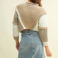 Cloud Ten - Two Tone Contrast Chain Sweater