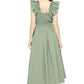 Entro - Smocked Midi Dress