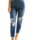 Judy Blue - High Rise Button Fly Distressed Boyfriend Jeans