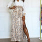 Little Secret Of Mine - Women's Long Sleeve V Neck Long Dress