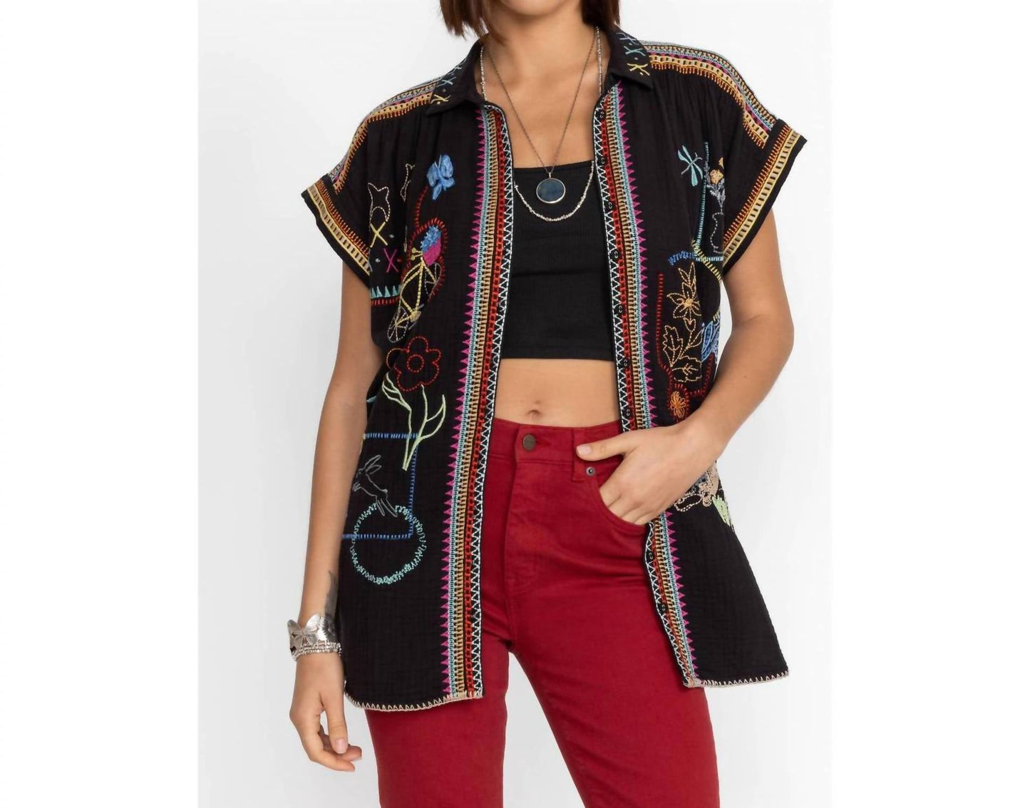 Johnny Was - Dionne Button Down Blouse