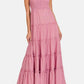 Zenana - Woven Smocked Tiered Cami Maxi Dress