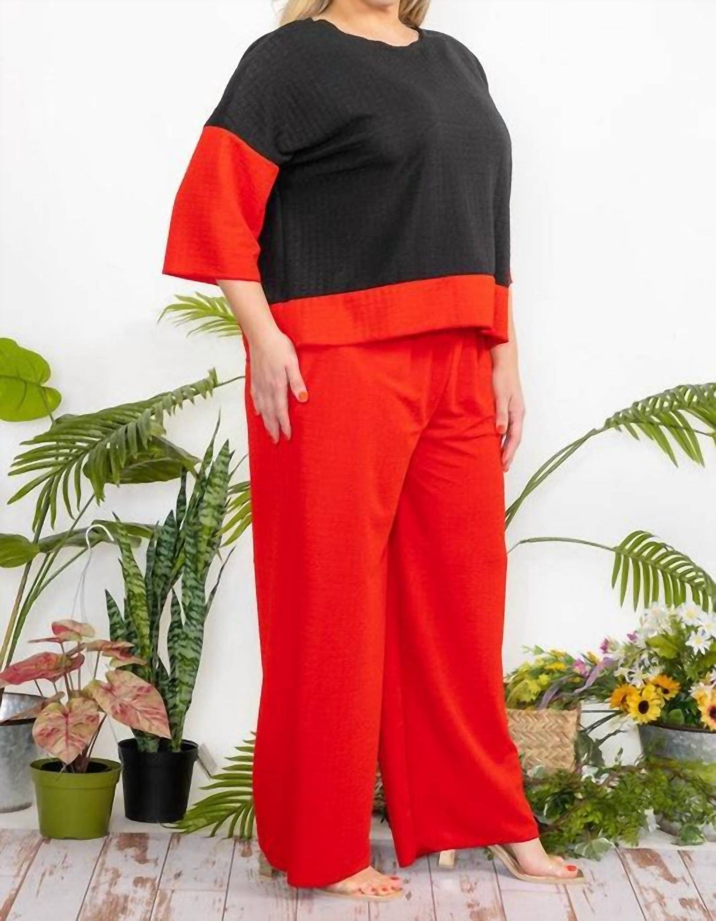 Karen T Design - Cozy Textured Two-piece Set