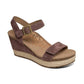 Aetrex - SYDNEY QUARTER STRAP ESPADRILLE WEDGE