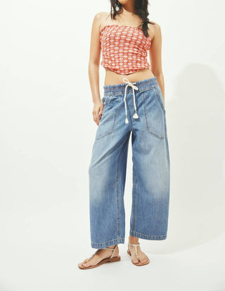 Free People - Easy Peasy Pull On Relaxed Jeans
