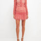 Endless Rose - Shirred Floral Mesh Skirt