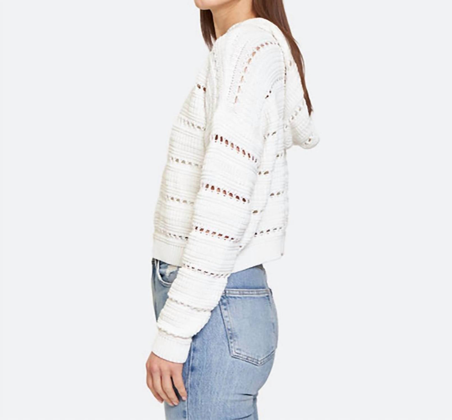 Autumn Cashmere - Solid Pointelle Hoodie