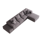 Modern Upholstered Sectional Boneless Couch Set