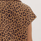 Entro - Animal Print Half Zip Top