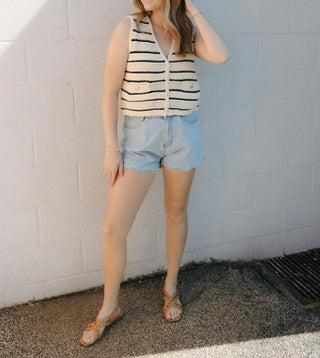 By Together - Striped Sweater Vest