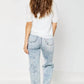 Judy Blue - High Waist Raw Hem Wide Leg Jeans
