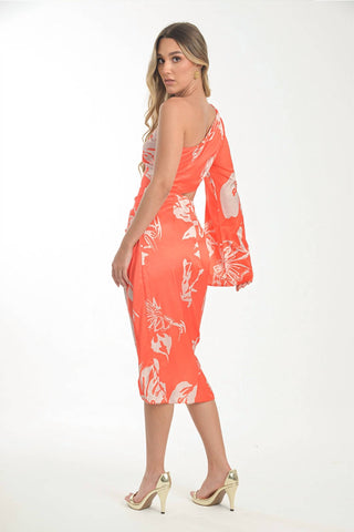 Steffany Milano - Sunset Bloom Asymmetrical Dress