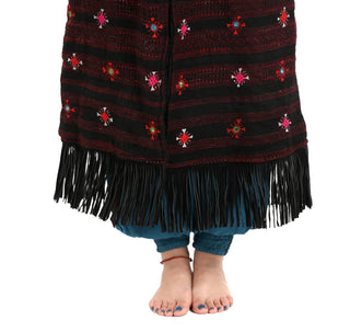 Standawt - Hand-embroidered Patches Merino Wool Coat