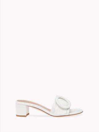 Gianvito Rossi - Women's Leather Buckle Flat Slide Sandals