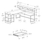L-Shaped Corner Computer Desk with Storage Drawers