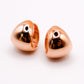 Italian Rose Gold Peanut-Shaped Earrings