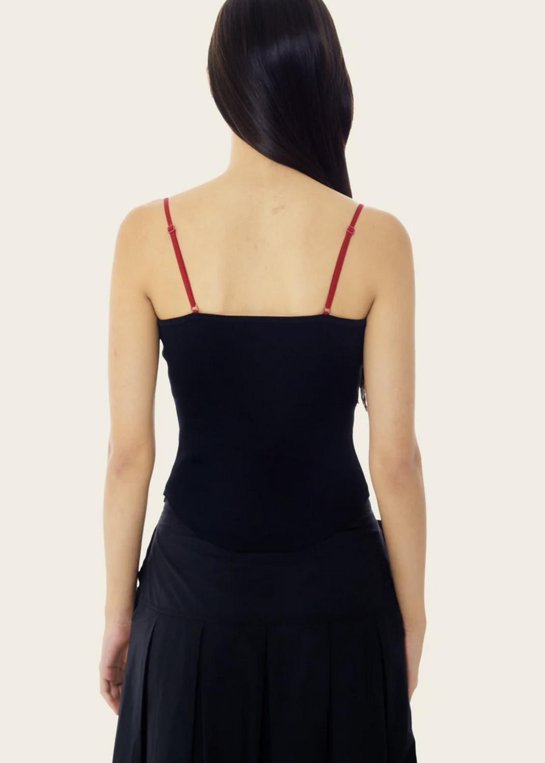 Find Me Now - Persephone Corset Knit Tank Top