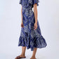 Beyond By Vera - Leni V Neck Midi Dress