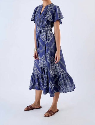 Beyond By Vera - Leni V Neck Midi Dress