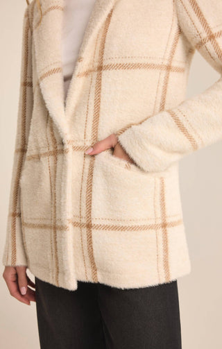Z Supply - Roxanna Windowpane Knitted Blazer