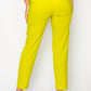 A.C.G. Los Angeles - Women's Ankle Slim Fit Cigarette Pants With Belt
