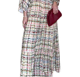 Entro - Stripes Pattern Dress - Plus