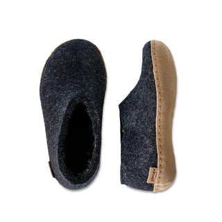 Glerups - Unisex Kids Slippers With Leather Sole