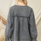 Entro - Ruffled V-neck Top