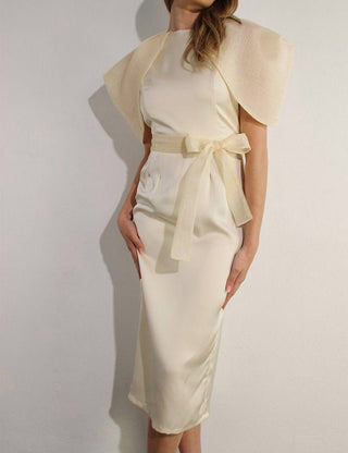 Mulla - Big Sheer Sleeve Midi Dress