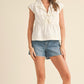 &Merci - Front Tie Cap Sleeve Top