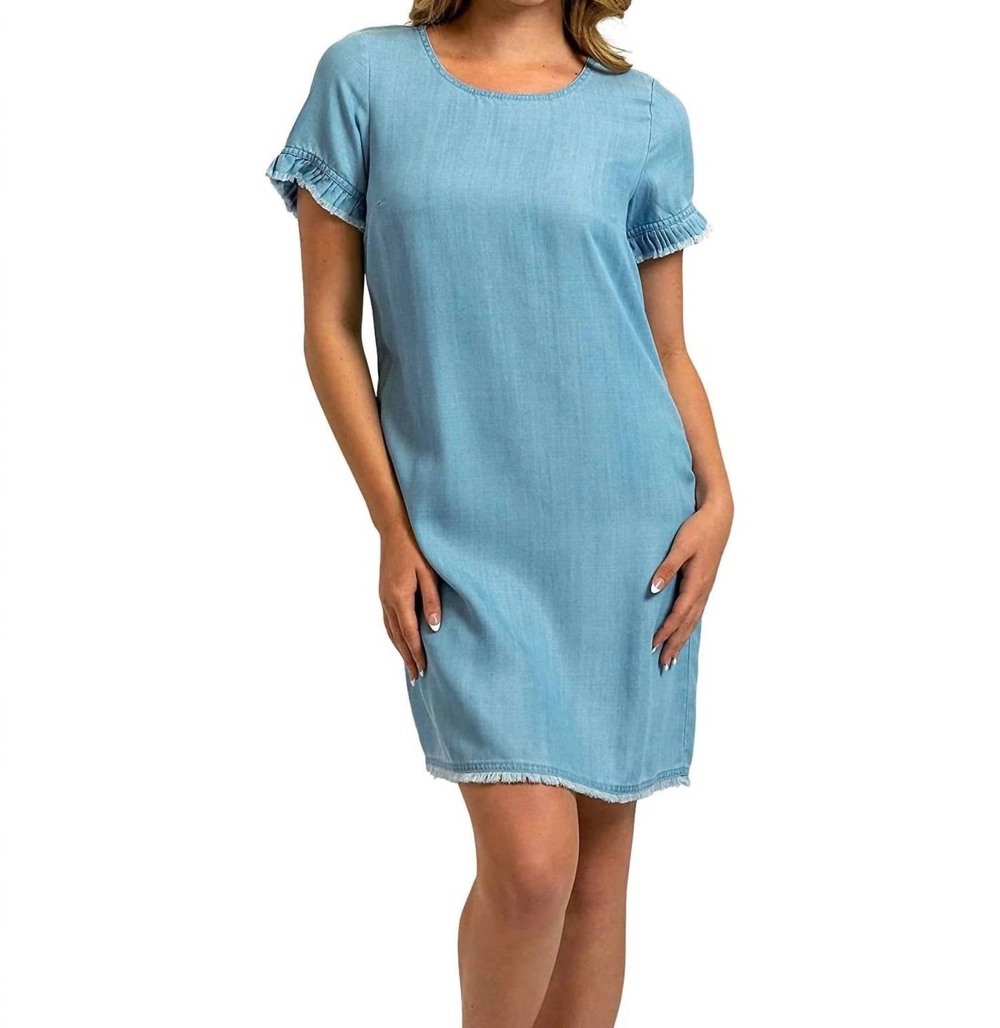 Tommy Bahama - Chambray Ruffle Sleeve Mini Dress